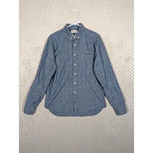 Taylor Stitch Button Down Shirt Men's 42 (Large) Chambray Selvedge Long Sleeve